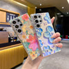 Luxury Rhinestone Oil Painting Flower Phone Case Lens Fine Hole All Inclusive