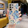 Luxury Rhinestone Oil Painting Flower Phone Case Lens Fine Hole All Inclusive