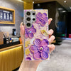 Luxury Rhinestone Oil Painting Flower Phone Case Lens Fine Hole All Inclusive