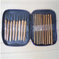 20PCS Lot Bamboo Crochet Hooks Knitting Weave Needles Set