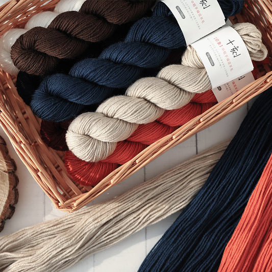 Impression Hand-knitted Medium Coarse Wool Merino Wool Material Bag