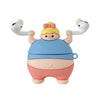 Compatible with Apple, 3D Cute Little Fat Man Lifting Weights Soft Silicon Case For AirPods Pro Earphone Cases Wireless Charging Cover