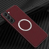 Carbon Fiber Phone Shell Magnetic Kevlar Drop-resistant Protective Case