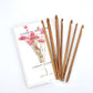 Set Of 7 Bamboo Stick Crochet Hooks