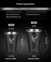 304 Stainless Steel Single Layer Cool Drinks Cup Mug