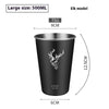 304 Stainless Steel Single Layer Cool Drinks Cup Mug
